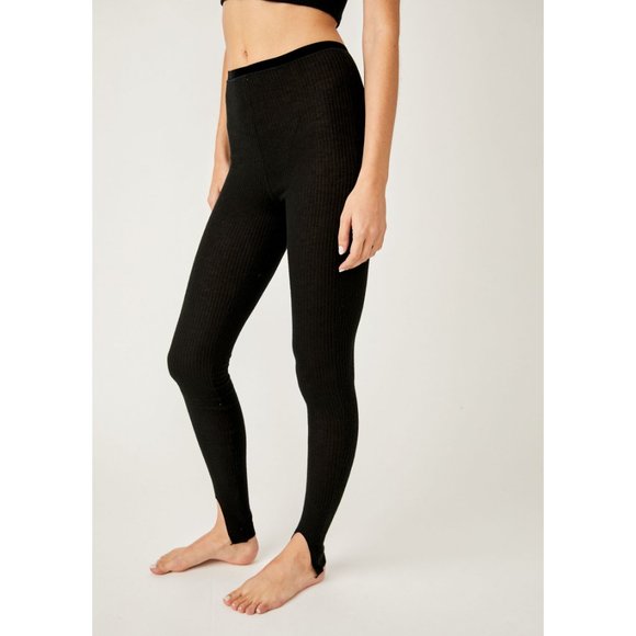 FREE PEOPLE Lux Life Leggings / Black - Picture 3 of 6